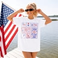 thumbnail image 2 of Patriotic Stamp Shirt, USA 250 Vintage 4th of July Shirt, Unisex Cotton Tee for Men Women (S-5XL), 2 of 7