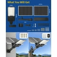 thumbnail image 5 of BJSUC Solar Street Lights Outdoor, Commercial Parking Lot Light Dusk to Dawn Flood Lights Lamp for Yard, Road, Garages, 5 of 5