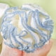 thumbnail image 5 of Lace Edges Bath Sponge | Double Layer Mesh Design with Hook | Super Soft Polyester Material | Multiple Colors Available | Fluffy Gentle Exfoliating | 4.7x4.7in | 1 Pack, 5 of 6