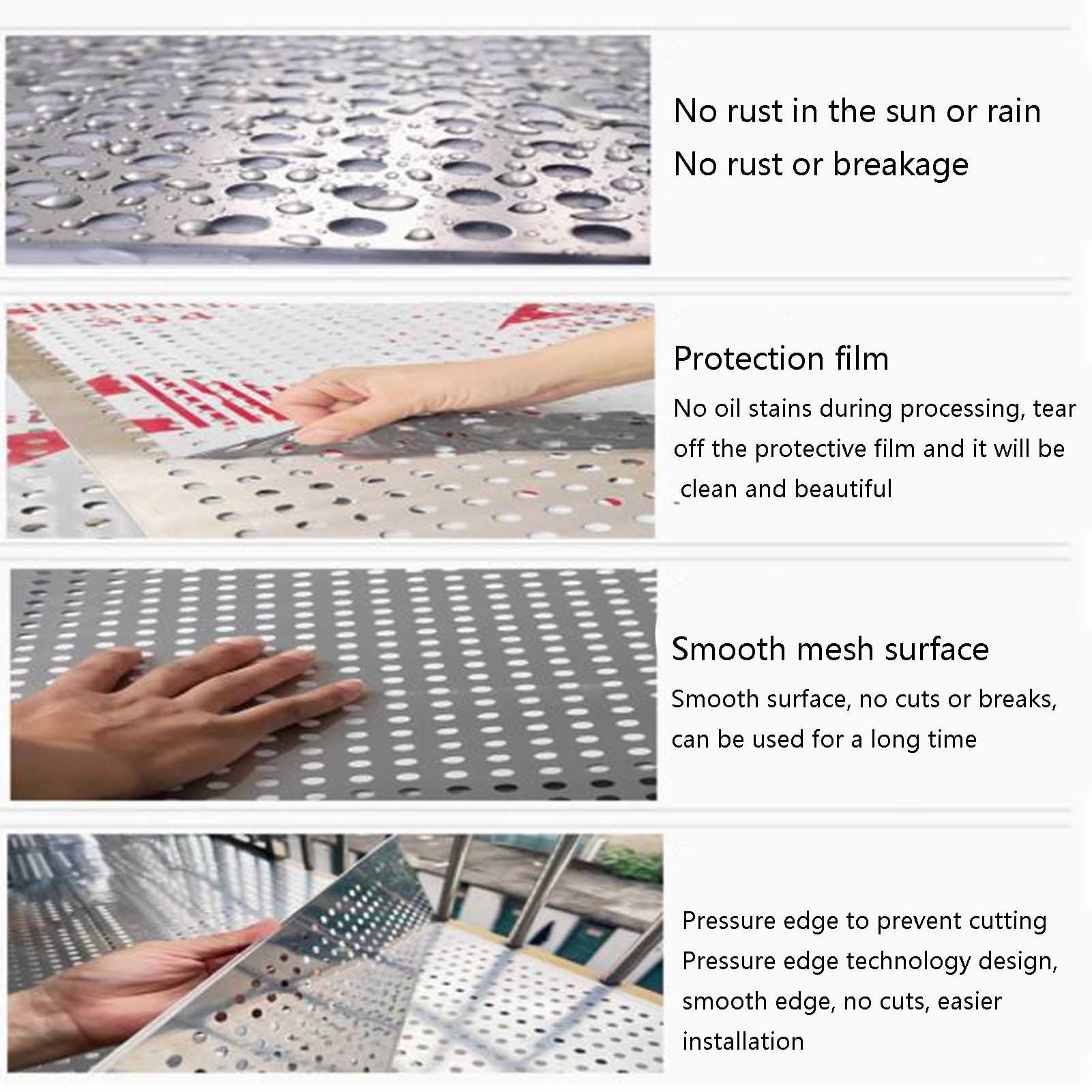 304 Stainless Steel Plate,Anti-Theft Window Pad,Balcony Protection Net,Flower Rack Anti-Leakage Anti-Theft Net Pad