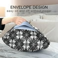 thumbnail image 7 of GZHJMY Christmas Fair Isle Floral Satin Pillowcases for Hair and Skin Soft Like Silk Pillowcase, Satin Cooling Pillow Cases with Envelope Closure, Comfortable and Breathable, 20" x 26" Home Decor, 7 of 7