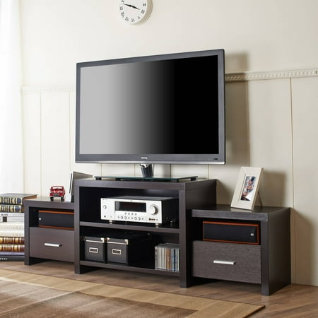 Contemporary Tv Furniture - Furniture of America Fairway Contemporary Multi-Level Cappuccino TV Stand