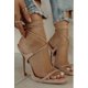 thumbnail image 1 of 2022 nueva moda correa cruzada tacones altos sandalias con cordones señoras correa cruzada suave tacones altos tamaño grande para damas moda Party38 Gao Jinjia LED, 1 of 2