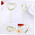 thumbnail image 2 of 40 Pcs Coeur Tag Titulaire de Carte de Table Mariage Cadre Cadre Métal Carte de Visite Titulaire Cartes Table Image Stands Table Signe Stand Support Photo Partie Fournitures Recette, 2 of 5