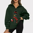 thumbnail image 2 of Sudadera Para Mujer Sudaderas Gráficas Moda Casual Cuello de Solapa Manga Larga Camiseta Suelta Blusa Jersey Tops Odeerbi  ODB171798, 2 of 6