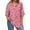Hot Pink, variant on Mlqidk Womens Plus Size Summer Tops 4x-5x Sexy V Neck Shirts Floral Graphic T-Shirt 3/4 Sleeve Tunics Shirts Loose Casual Tunic Tops Blue L
