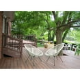 thumbnail image 4 of HighlanderHome Water-resistant Retro-modern Outdoor Acapulco Chair Grey, 4 of 5