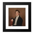 thumbnail image 2 of Joseph Wood 12x13 Black Modern Framed Museum Art Print Titled - Portrait of Mendes Cohen (1818), 2 of 5