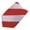Red Silver, variant on Men's 1-Inch College Stripe Woven 2.75 inch Width Slim Neck Tie - Red Navy
