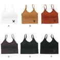 thumbnail image 4 of Qarigey Sujetador deportivo para mujer, lencería, ropa interior de algodón, transpirable, ajustable, para Yoga, Fitness, correa, Bralette Ropa interior amarillo, 4 of 8