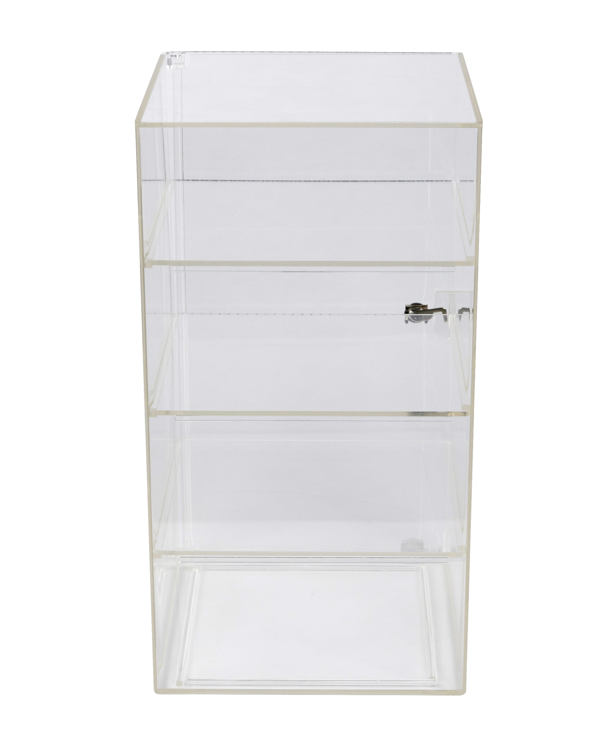 Weysat Acrylic Display Case with Shelves Clear Tiered Showcase Display  Cabinet Figure Display Case Wall Mounted or Desktop Acrylic Organizer  Display