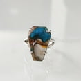 thumbnail image 2 of Oyster Copper Turquoise Ring, Natural Turquoise Ring, December Birthstone, Womens Ring, Coffin Ring, 925 Sterling Silver, Christmas, Handmade, Statement Jewelry, Coffin Shape Gemstone Ring, 2 of 6