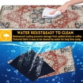 thumbnail image 4 of Desk Pad,Persian Style Textile Rug Texture Gaming Mouse Pad,31.5"X15.7" Extended Gaming Mouse Pad Mat with Stitched Edge Non-Slip Base Big Mouse Pad for Office Keyboard Laptop, 4 of 6