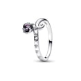 thumbnail image 4 of Anillo De Regalo De La Pequeña Sirena Ursula Azul Luna Y Sol Naciente + Bolsa De Franela, 4 of 4