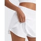 thumbnail image 4 of Shorts CRZ YOGA con Falda Superpuesta con Volantes Blanco Talle S, 4 of 5