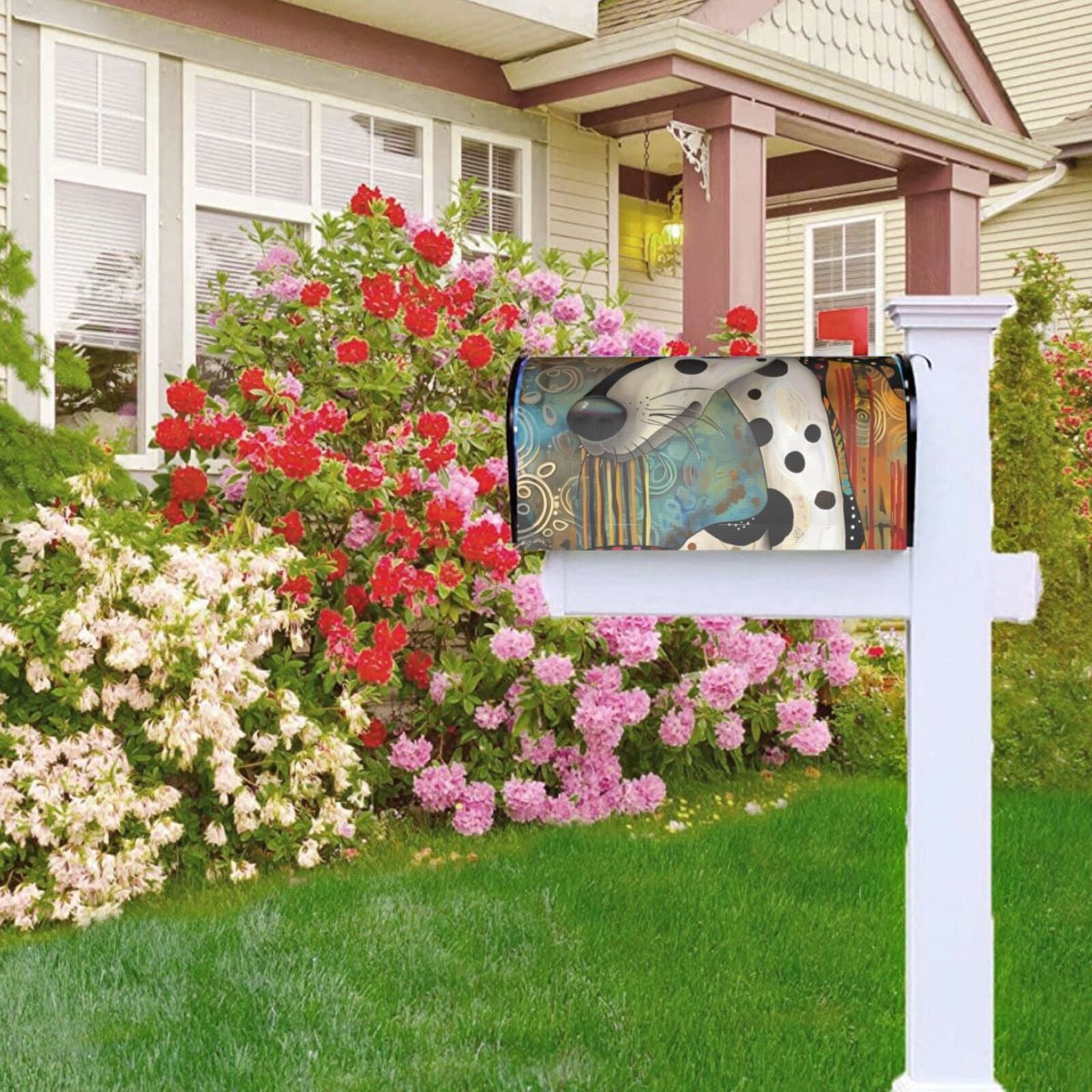 Kdxio Magnetic Mailbox Cover 21x18 in Mailbox Cover Outdoor Decoration Holiday Mailbox Covers for Home Garden Yard-21x18 in