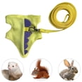 thumbnail image 2 of Qyaukm Ferret Harness and Leash Set, Small Animal Vest Harness with Bell and Dinosaur Leash for Baby Chihuahua, Adjustable for Teacup Pets, 2 of 8