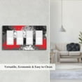 thumbnail image 5 of Sdmnsg-T Red Gray Abstract Print Quad Rocker Decorative Electrical Receptacle Outlet Plates Covers for Bedroom Kitchen Farm House Decor 8x4.5 in, 5 of 5