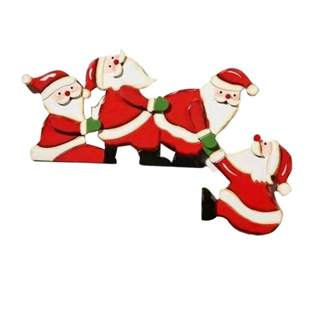 Decoración de puerta de Navidad de Reno Adorno colgante de esquina 20x10cm Papá Noel 1x para decoración para hogar Adorno de puerta santas Yotijar etiqueta engomada del marco de la puerta