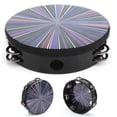 thumbnail image 4 of Hand Tambourine, Rustling Sound Double Row Comfortable Hand Grip Double Row Color Hand Tambourine  For Kids For Adults For Children, 4 of 8
