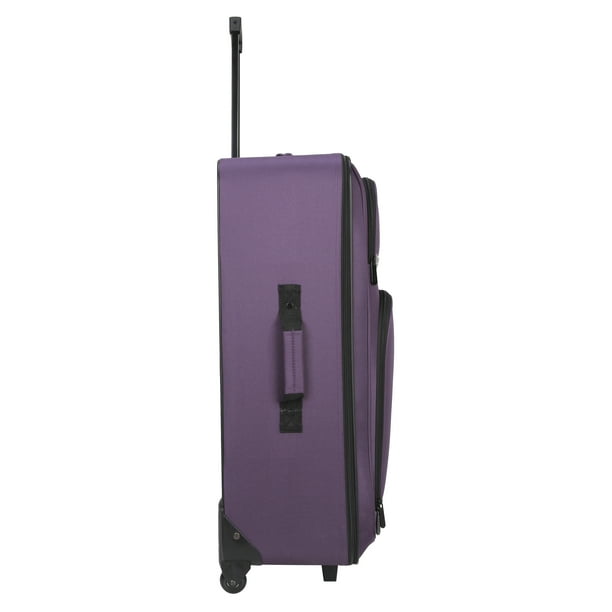 Protege 5-Piece Purple Softside Travel Luggage Set with 2 In-Line