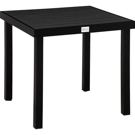 Square Aluminum Frame 4-Person Patio Table / Good for Outdoor Entertaining