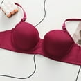 thumbnail image 6 of LLYWEY V Neck Sports Bra Seamless Push up Bras Women Ladies Lace Bra Style-1342 Women Convertible Bra Feature Adult Female Wireless Sports Bras Red 38B, 6 of 6