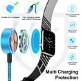 thumbnail image 3 of USB Watch Charger,USB Charger Block Fast Charging w/ 3FT USB Charger Cable Cord Replacement Wireless Magnetic Watch Charger Pad iWatch Charger Dock Stand USB Charger Adapter Compatible for iWatch, 3 of 7