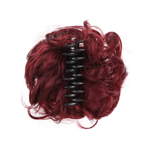 CAIROYAR Moño sintético desordenado con pinza para el cabello, moño ondulado y rizado, cola de caballo, Ne GXP
