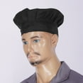 thumbnail image 6 of Kaerm Chef Coat with Hat Custom Short Sleeve Chef Shirt Hotel Kitchen Restaurant Work Uniform Shirt Black XL, 6 of 7