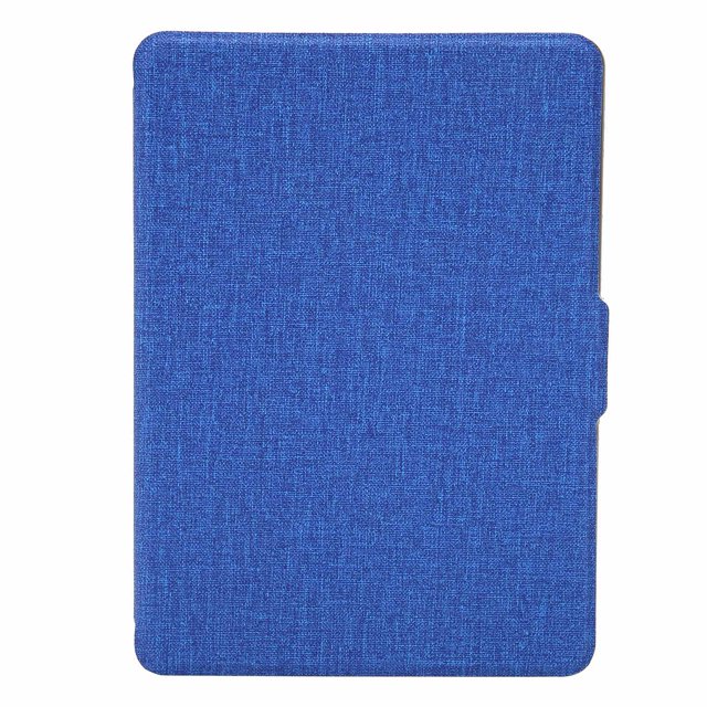 Funda para libro electrónico Funda protectora plegable de color puro con soporte manual para Kindle 558 EReader (azul)