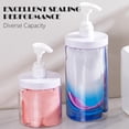 thumbnail image 3 of 500ml Pump Bottle Dispenser Wide Mouth Clear Shower Soap Dispenser Refillable PET Storage Bottle, 3 of 8