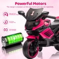 thumbnail image 2 of Roromall 6V Ride On Motorcycle, Battery Powered Ride On Toys w/Treaded Tires, Working Headlight, Horn, Music, Training Wheels, Stable Electric Motorcycle, 2 of 9