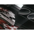thumbnail image 4 of Ambesonne Cars Quilted Bedspread Set 3 Pcs, Modern Black Vehicle Style, Queen Size, Black Red White, 4 of 5