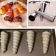 thumbnail image 5 of Juego de 12 moldes para hornear pasteles, pan y tartas en forma de cono de cuerno de crema pastelera s20241224174, 5 of 5