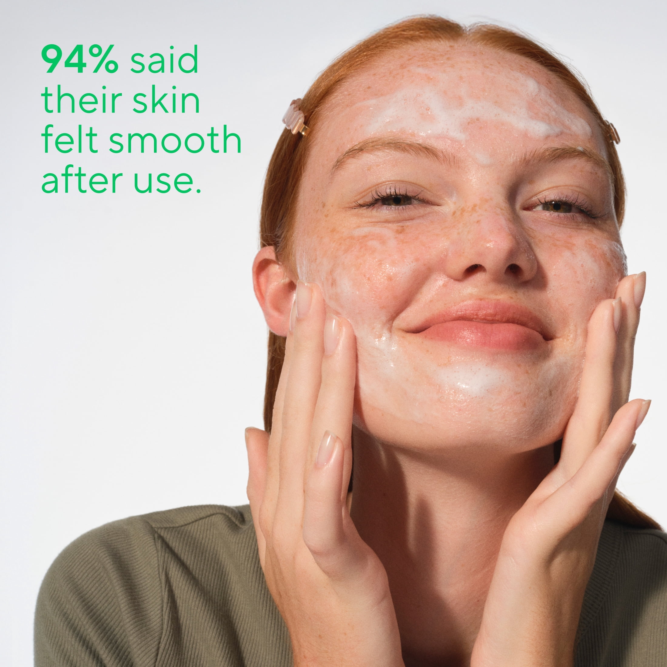 Native Gentle Face Wash for Sensitive Skin, Fragrance Free, Sulfate Free, with Vitamin B3 and Aloe, Dermatologist Tested, 12.5fl oz