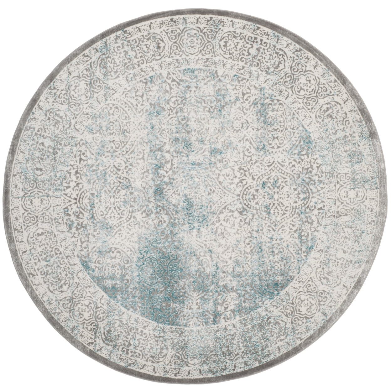 SAFAVIEH Passion Karena Oriental Runner Rug, Turquoise/Ivory, 2'2" x 16'