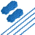 thumbnail image 1 of Cinta de rick rack de 2 paquetes, 28 yardas 5 mm / 0.2 pulgadas de cinta de flecos ondulados, trim de poliéster RIC Rac [Azul], 1 of 6