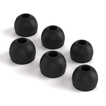 Maeline Earbud Tips Replacement Dr Dre PowerBeats 2, Black, 3 Count