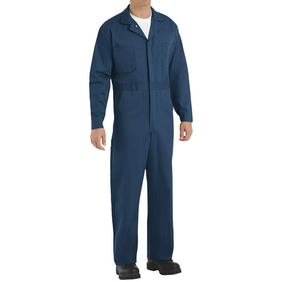 Red Kap Men's Button-Front Cotton Coverall