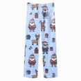 thumbnail image 6 of NOLDARESKids Baby Girl Christmas Pajamas Set Button Down Loungewear Shirt Top+Long Pants Xmas PJs Nightgown Sleepwear X165-Light Blue, 6 of 9