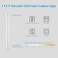 thumbnail image 3 of LNC 32" LED Linear Commercial Ceiling Light,5CCT Adjustable,Damp Rated,White, 3 of 18