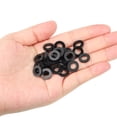 thumbnail image 5 of Uxcell M6 Nylon Flat Washer, 150 Pack 6mm ID 12mm OD 1.5mm Thick Sealing Spacer Gasket Ring, Black, 5 of 6
