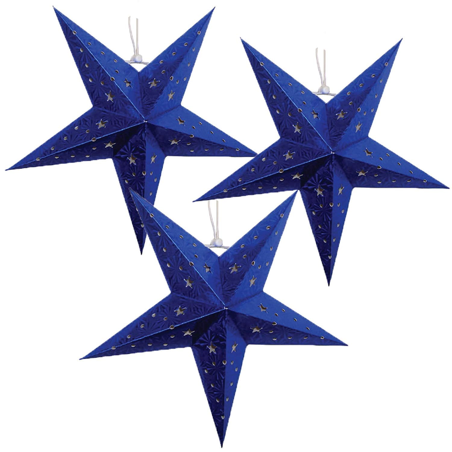 Just Artifacts Star Shaped Paper Lantern/Lamp Hanging Decoration (Set