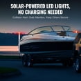 thumbnail image 5 of 2024 Marine Trailer Guide Poles Set - 46' LED Illuminated, Steel with PVC Coating, Corrosion Resistant for Fishing & Ski Boat Trailers, 5 of 11