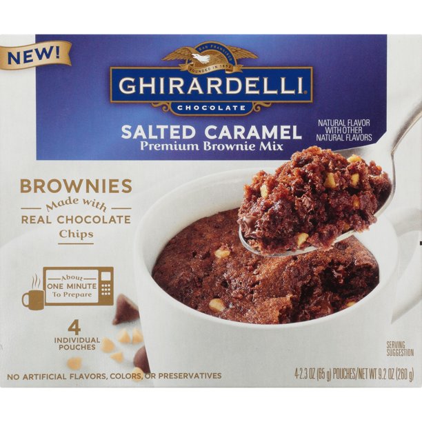 Ghirardelli Salted Caramel Mug Brownie Mix, 9.2Ounce Box
