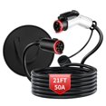 thumbnail image 1 of Cable de extensión para vehículos eléctricos WenStorm 50A 240V J1772 de 6,4 m de alta resistencia, 1 of 7