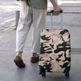 thumbnail image 3 of Pink Purple Camo Gradient Pattern Luggage Cover Fashion Suitcase Cover Baggage Covers Fit 25-28 Inch Luggage (Go Travel), 3 of 5