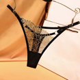 thumbnail image 2 of vigerkar Womens Thong, Sexy G-String Panties for Women Underwear (Black, One Size), 2 of 3