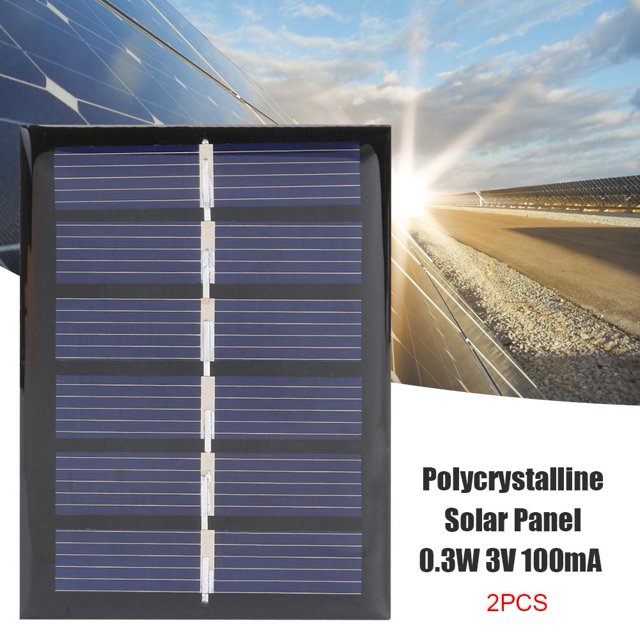 Cargador de panel solar portátil de 0.3W 3V 65x48mm Mini módulo solar de bricolaje (2 piezas) Tmvgtek 3lm2at4ne8an4gm1D02